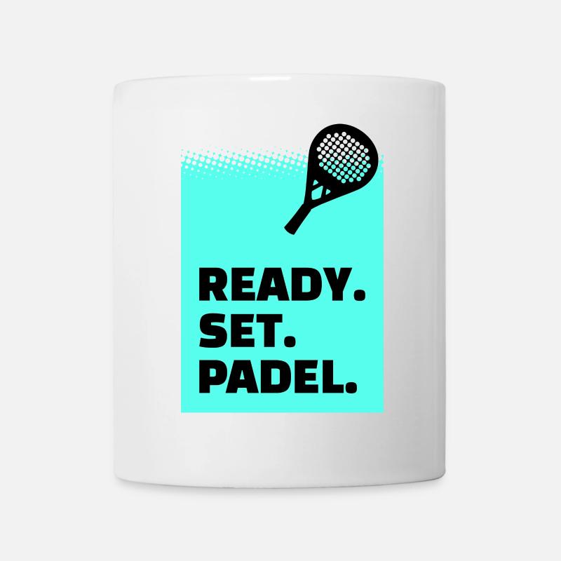 Padel Tennis Sport Déclaration Joueur Padel Jeu - Mug blanc - blanc