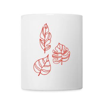 Sketch of nature (red) - Mug - white - Front