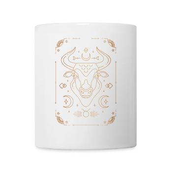 Zeichen des Stieres: Sternbild - Tasse - Weiß - Vorne