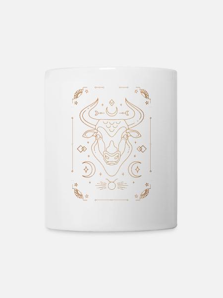 Sign of Taurus: Zodiac constellation - Mug - white