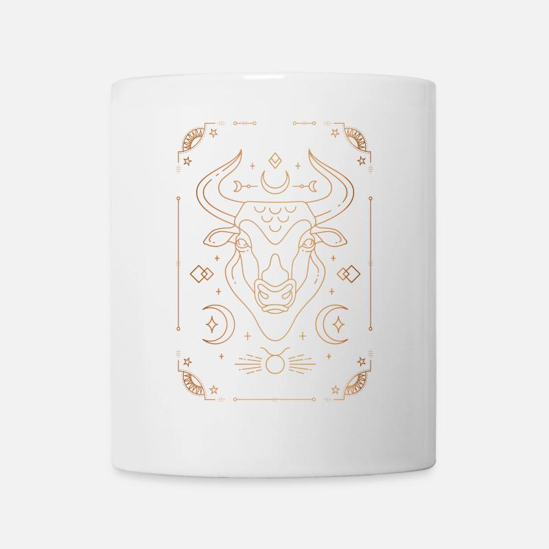 Sign of Taurus: Zodiac constellation - Mug - white