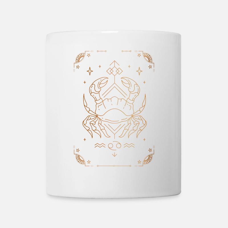 Signe du Cancer : Constellation du zodiaque - Mug blanc - blanc