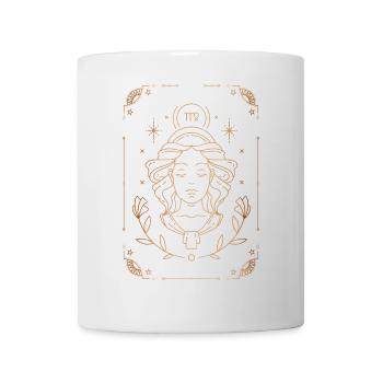 Jungfrau-Zeichen: Sternbild - Tasse - Weiß - Vorne