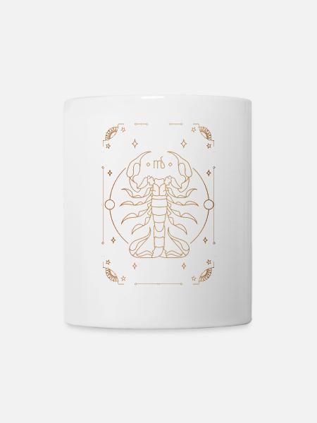 Sign of Scorpio: Constellation of the Zodiac - Mug - white