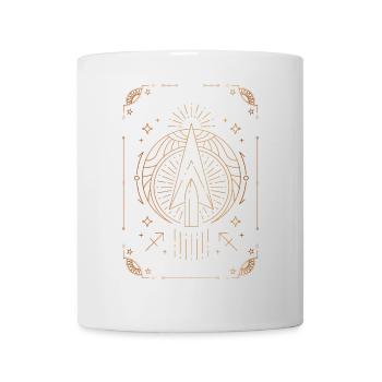 Zeichen Schütze: Sternbild Tierkreis - Tasse - Weiß - Vorne