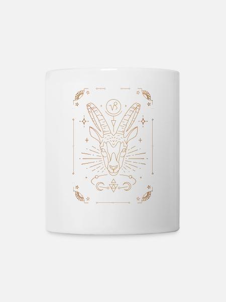Signe du Capricorne : Constellation du zodiaque - Mug blanc - blanc
