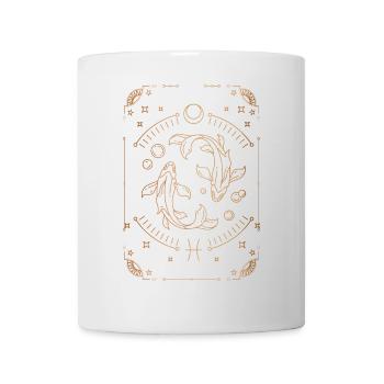 Fische-Zeichen: Sternbild - Tasse - Weiß - Vorne