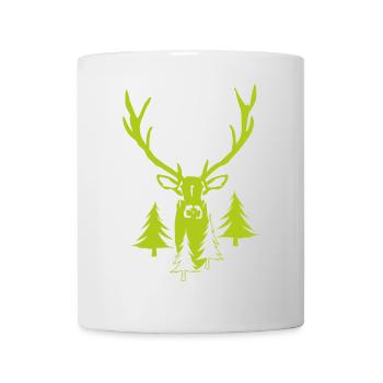 Noble Stag Forest - Cerf avec des bois - Mug blanc - blanc - Devant