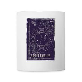 Constellation circulaire du Sagittaire - Mug blanc - blanc - Devant