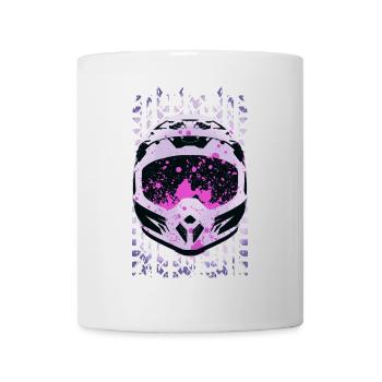 Casque De Motocross - Mug blanc - blanc - Devant