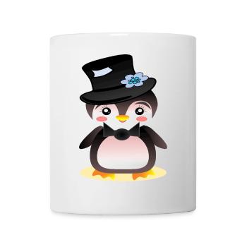 Pinguin Bräutigam - KINDER - Tasse - Weiß - Vorne