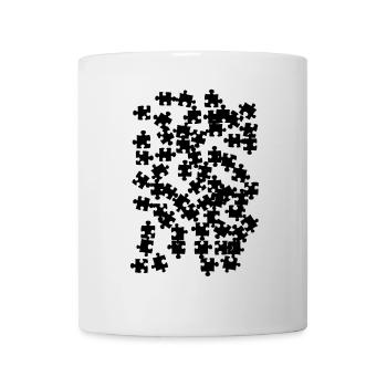 Puzzle Party Game Night Travail d’équipe Hobby Gift - Mug blanc - blanc - Devant