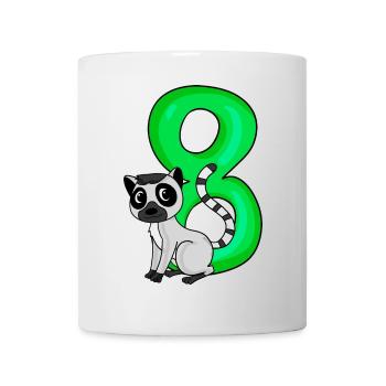 8 Birthday 8 years old with animal motif - eight - Mug - white - Front