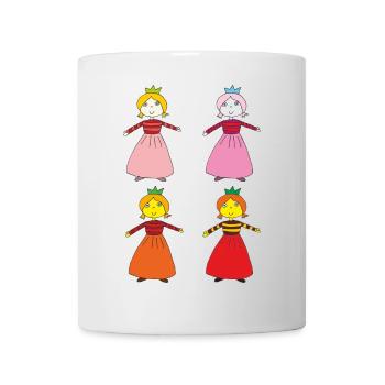 prinzessinen 4fach - Tasse - Weiß - Vorne