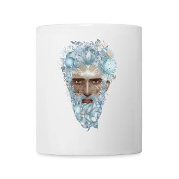 mysterious portrait of an Aquarius - Mug - white - Front