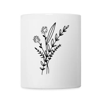 Blumenstrauss - Tasse - Weiß - Vorne