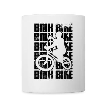 Rider de BMX - Mug blanc - blanc - Devant