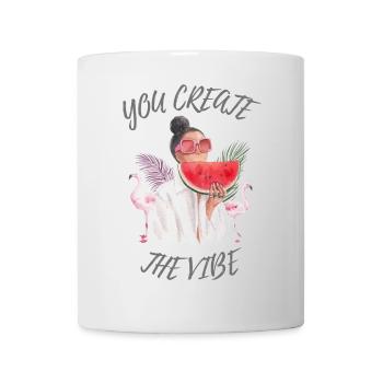 create the vibe - Tasse - Weiß - Vorne
