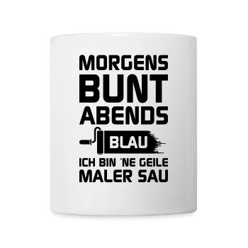 Geile Maler Sau - Tasse - Weiß - Vorne