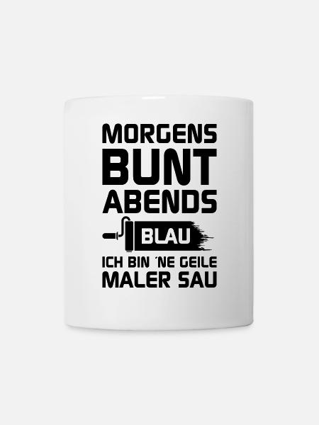 Geile Maler Sau - Tasse - Weiß