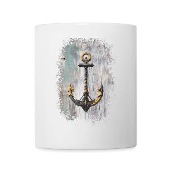 Anchor Tattoo Rope Art - Mug - white - Front