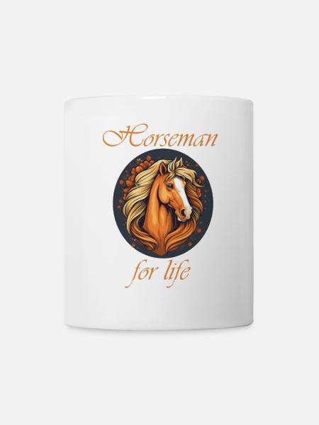 Cavalier à vie - Mug blanc - blanc