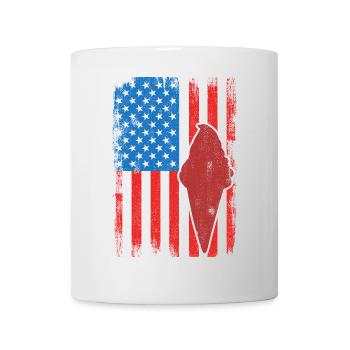 Eiscreme 4. Juli USA - Tasse - Weiß - Vorne