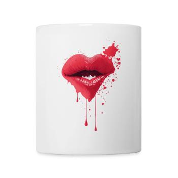 Lovely Lips Melting Red Lips Art - Mug - white - Front