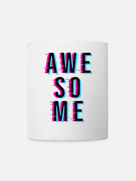 AWESOME - Tasse - Weiß