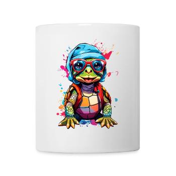 Turtle small and colorful - Mug - white - Front