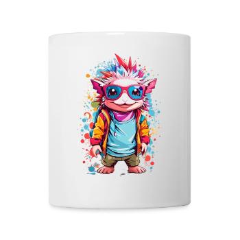 Coole Axolotl - Tasse - Weiß - Vorne