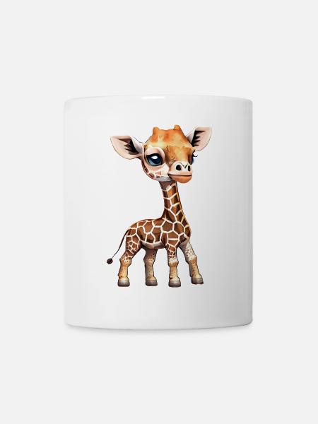 Giraffe - Giraffen Baby - Coole Kinder Giraffe - Tasse - Weiß
