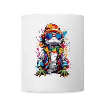 Crocodile cool - Mug blanc - blanc - Devant