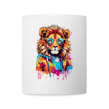 Cool Lion - Mug - white - Front