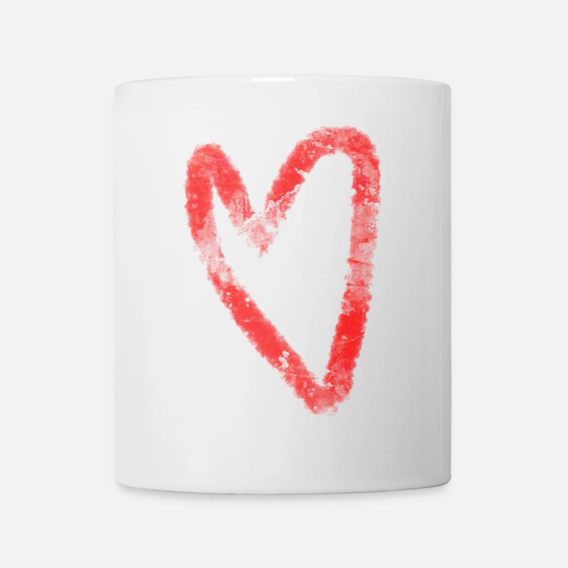 Cœur imparfait parfait - Mug blanc - blanc