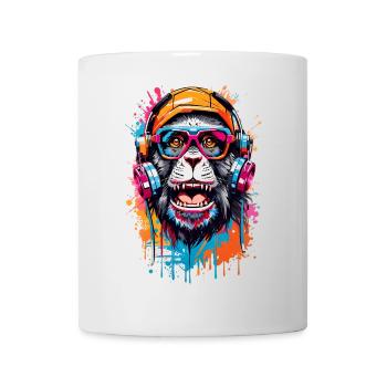 Coole Affe - Tasse - Weiß - Vorne