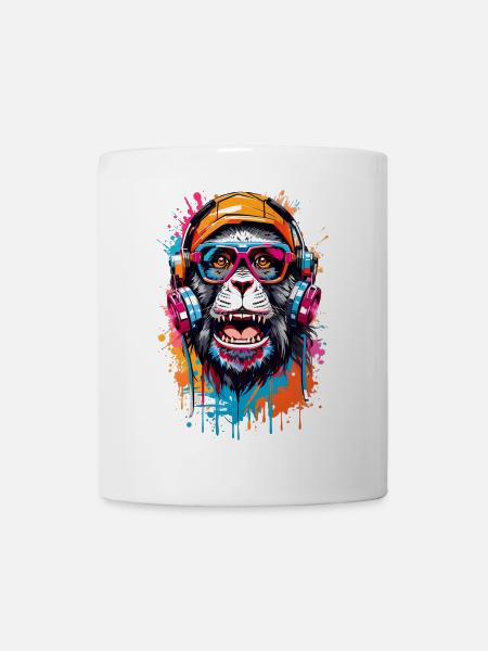 Coole Affe - Tasse - Weiß