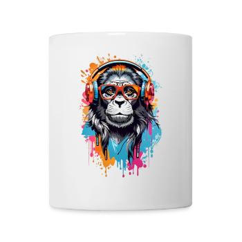 Coole Affe - Tasse - Weiß - Vorne
