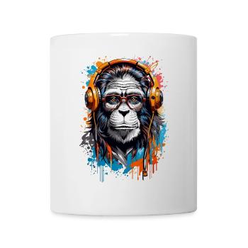 Coole Affe - Tasse - Weiß - Vorne