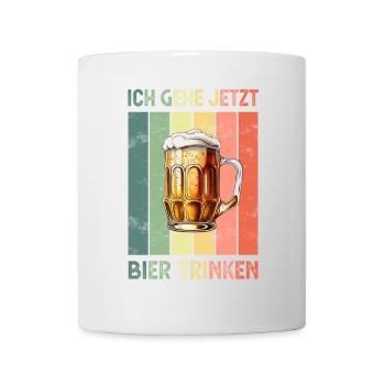 Bier - Tasse - Weiß - Vorne