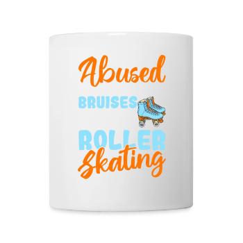 design de patins à roulettes - Mug blanc - blanc - Devant