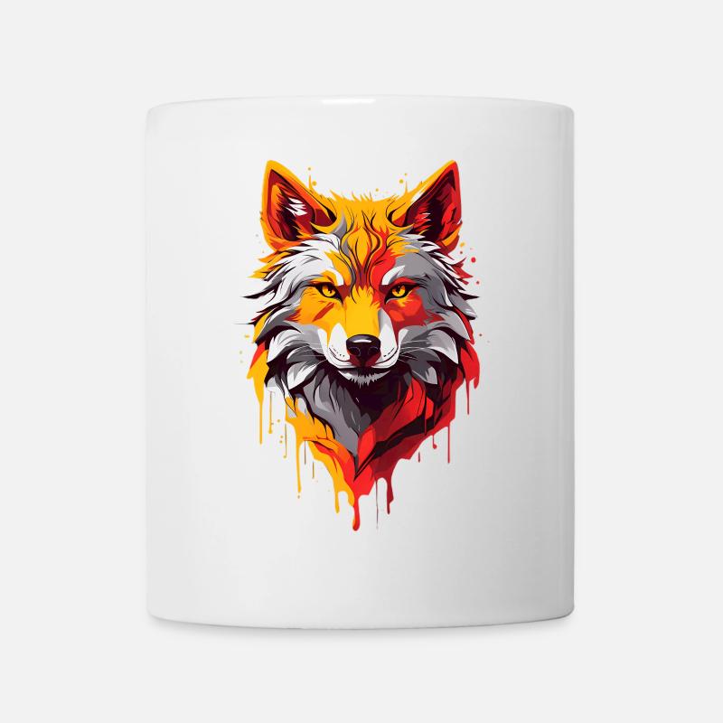 Loup Cool - Mug blanc - blanc