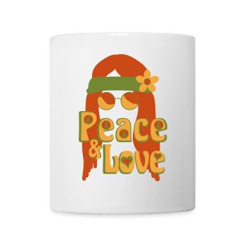 Peace and Love - Mug - white - Front