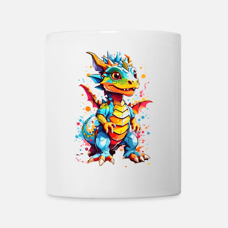 Drachen - Tasse - Weiß