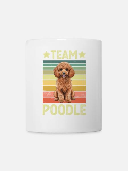 Hund Pudel - Tasse - Weiß