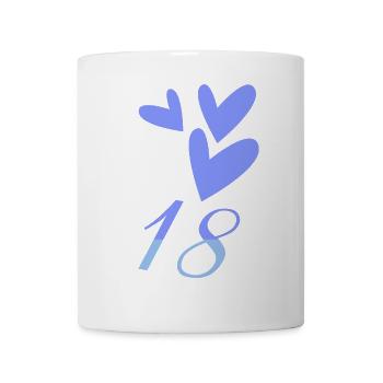 18. 18 JAHRE ALT. 18-jähriges JUBILÄUM. GEBURTSTAG 18 JAHRE. - Tasse - Weiß - Vorne