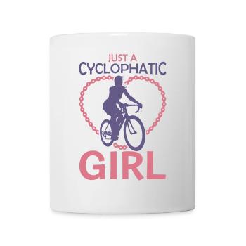 Cyclist Girl - Mug - white - Front