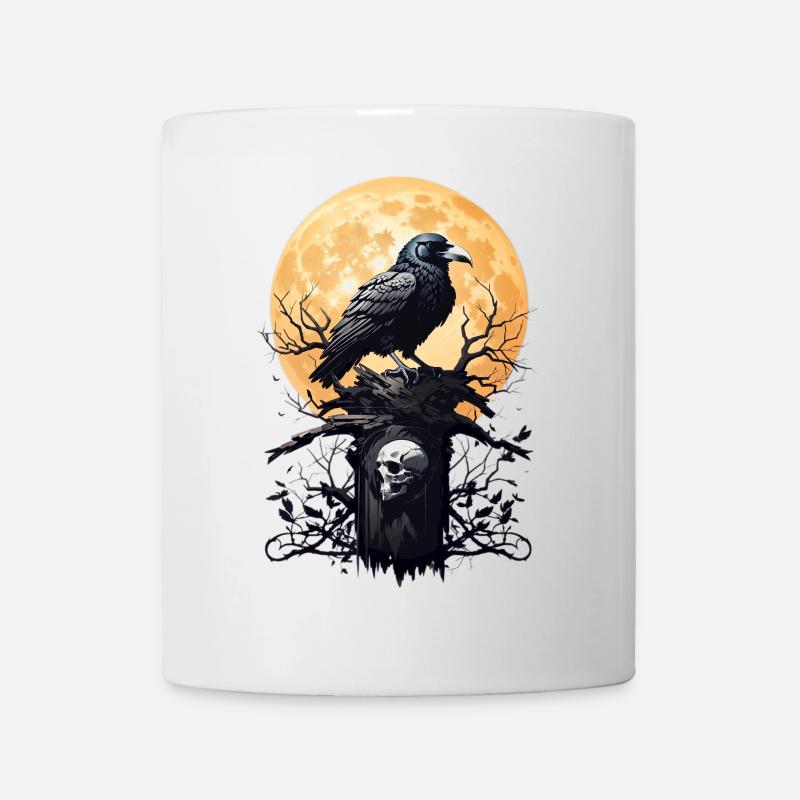 Schwarzer Rabe - Tasse - Weiß
