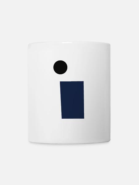 rectangle and circle - Mug - white