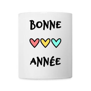 BONNE ANNEE. SAINT SYLVESTRE. NOUVELLE ANNÉE - Mug blanc - blanc - Devant